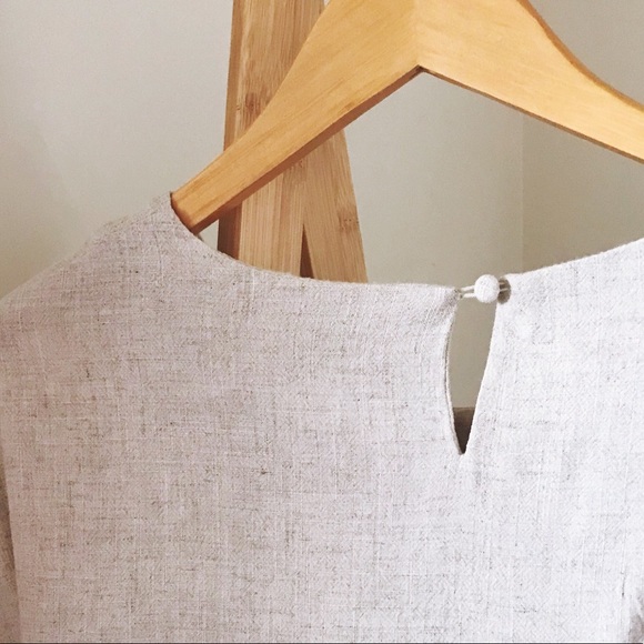 ⭐️SOLD⭐️ Anthropologie Tie Waist Linen Top - XS - Picture 4 of 4